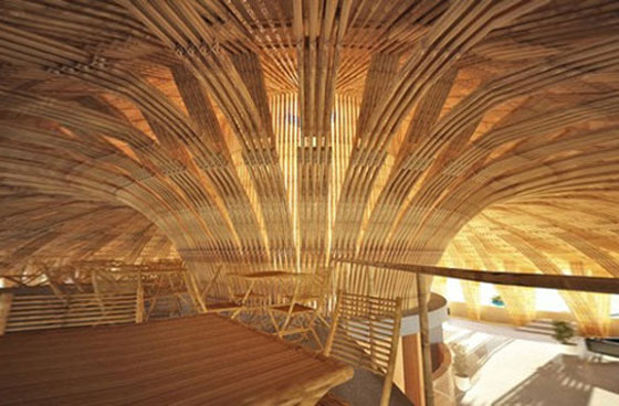 бамбукови сгради